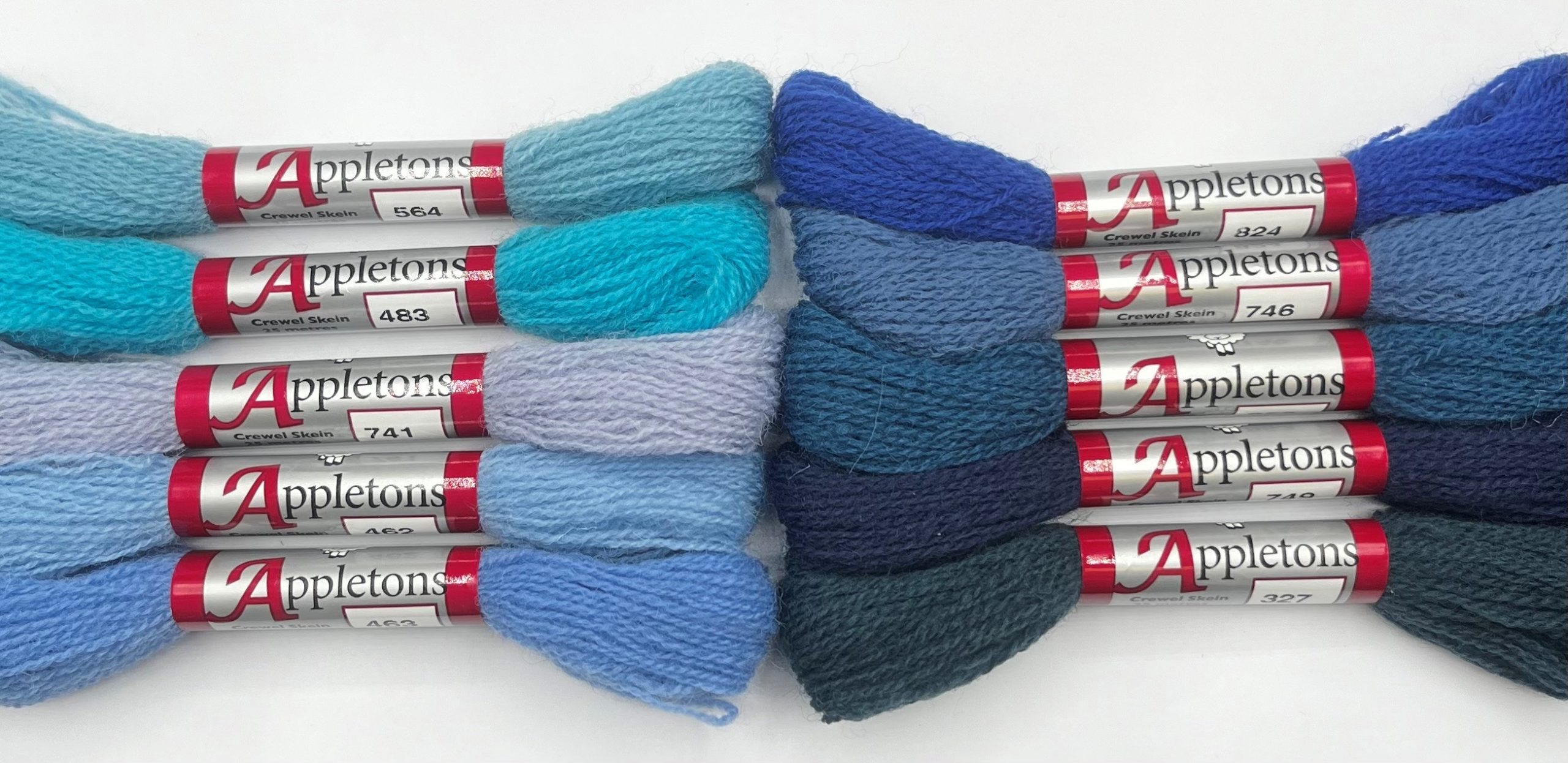 Appleton Bros Blues assortimento lane crewel blu