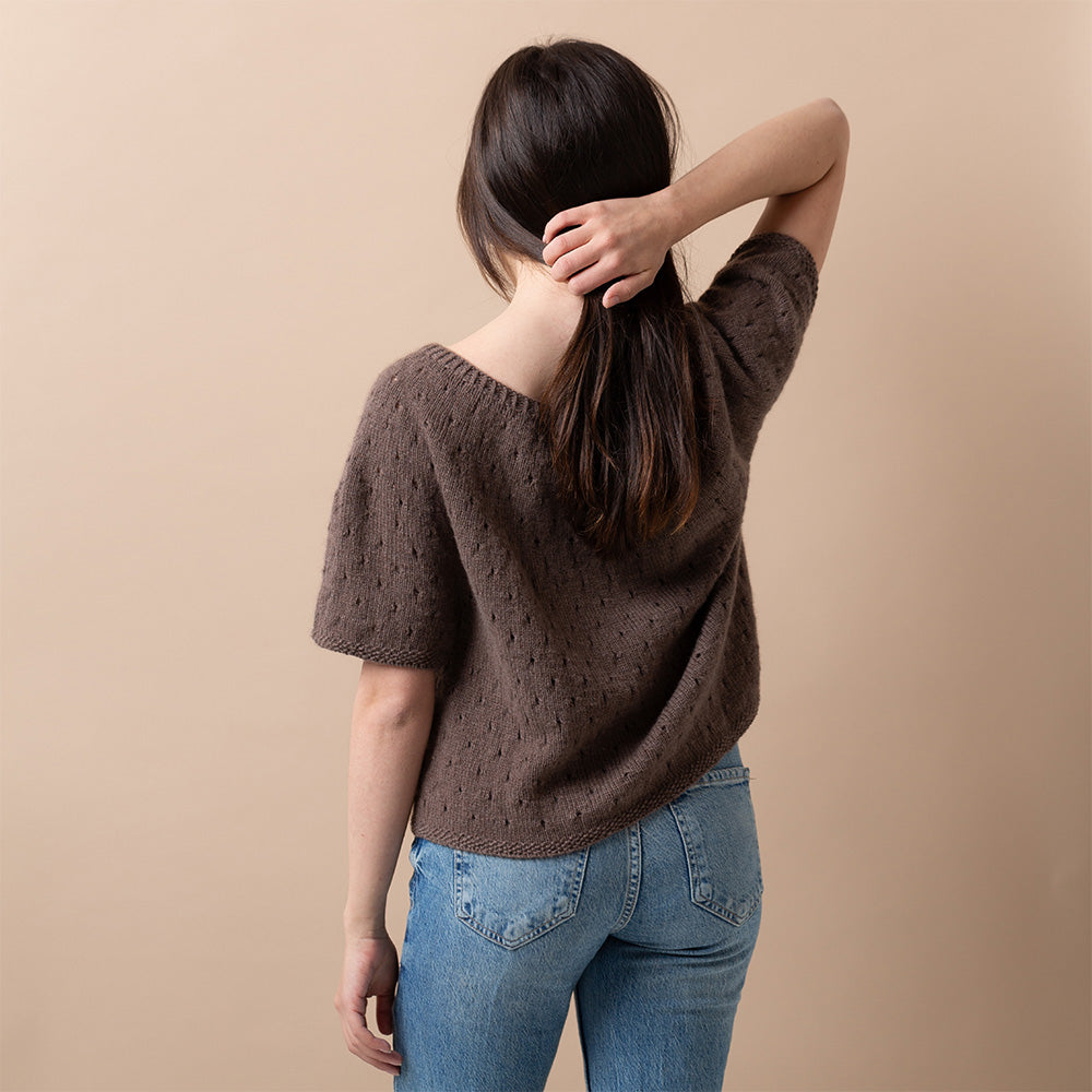 Pascuali Ajour schema top traforato cropped cashmere PDF