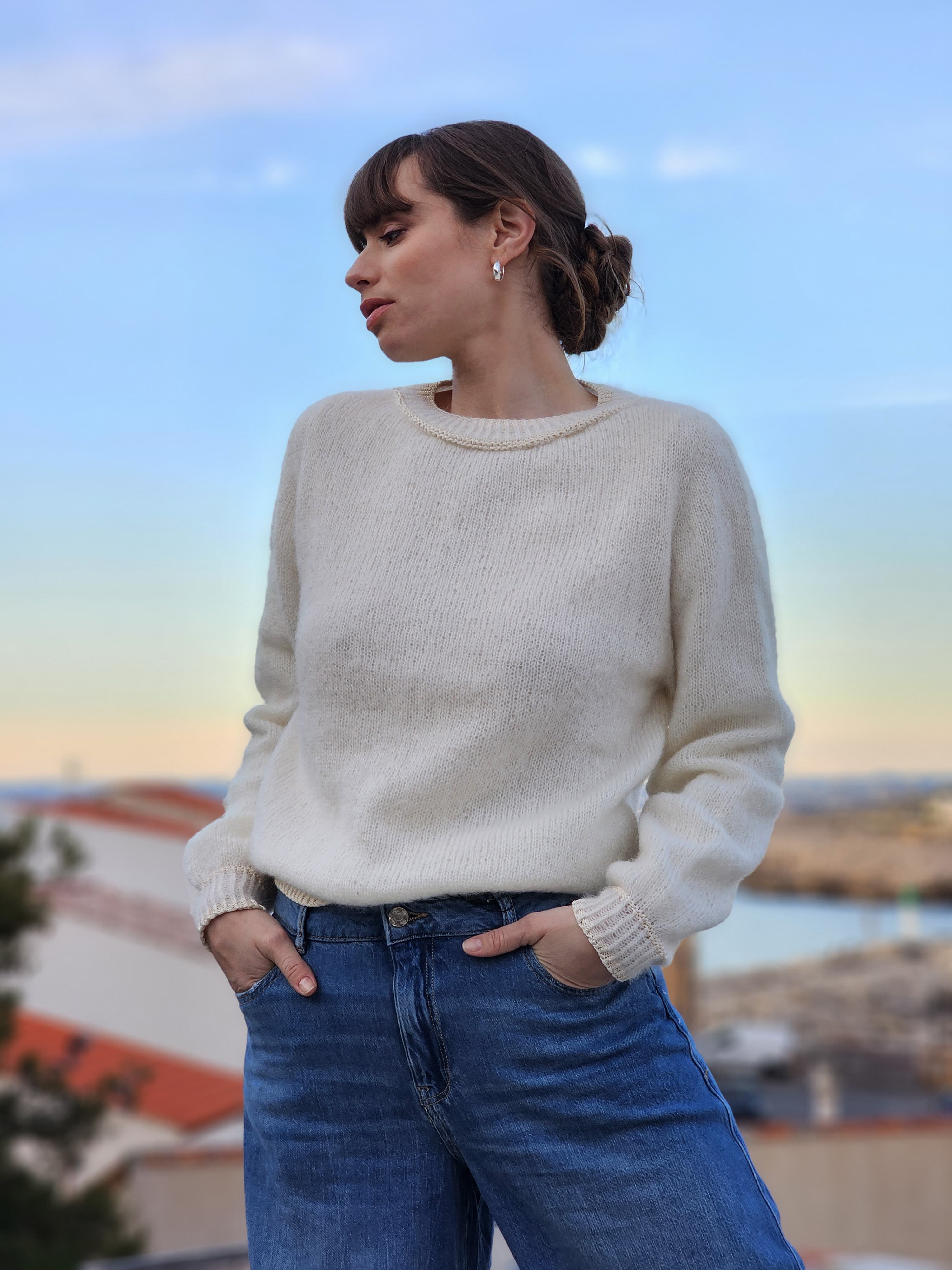 Anny Blatt Anouk kit maglia maglione taglia M naturale