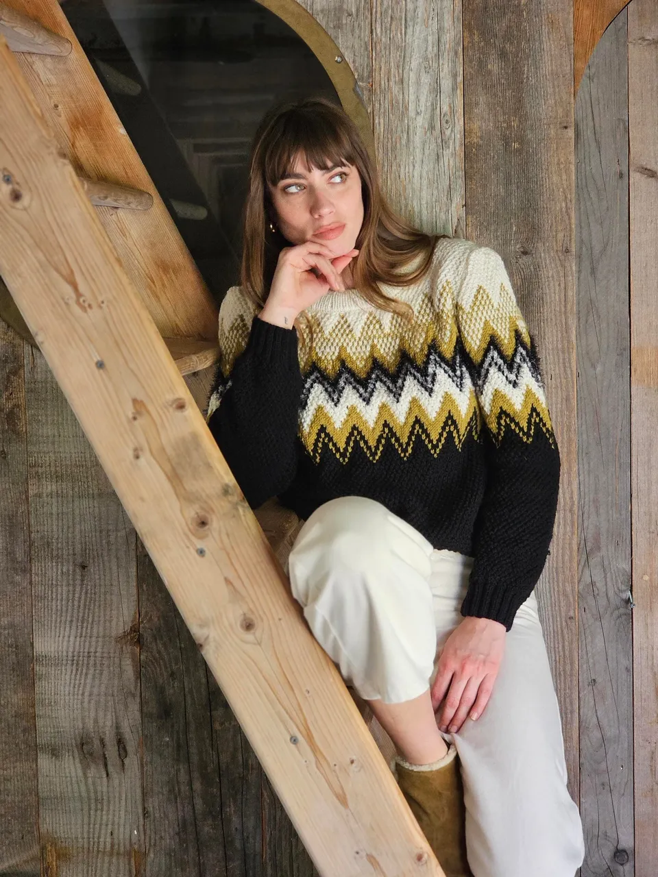Anny Blatt Simona kit maglia merino oasis