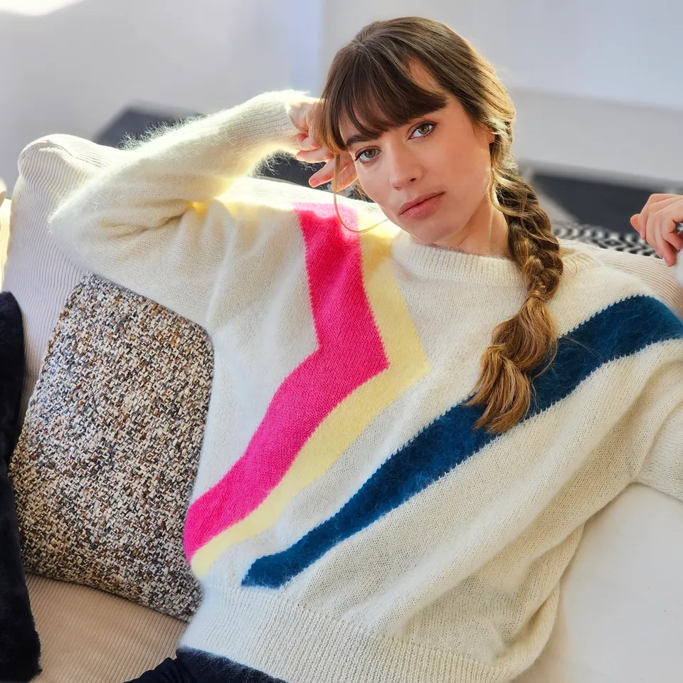 Anny Blatt Inès maglione mohair angora joie