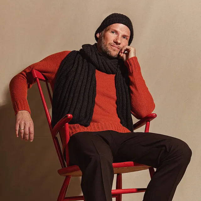 Pascuali Bajar schema set cappello sciarpa uomo cashmere
